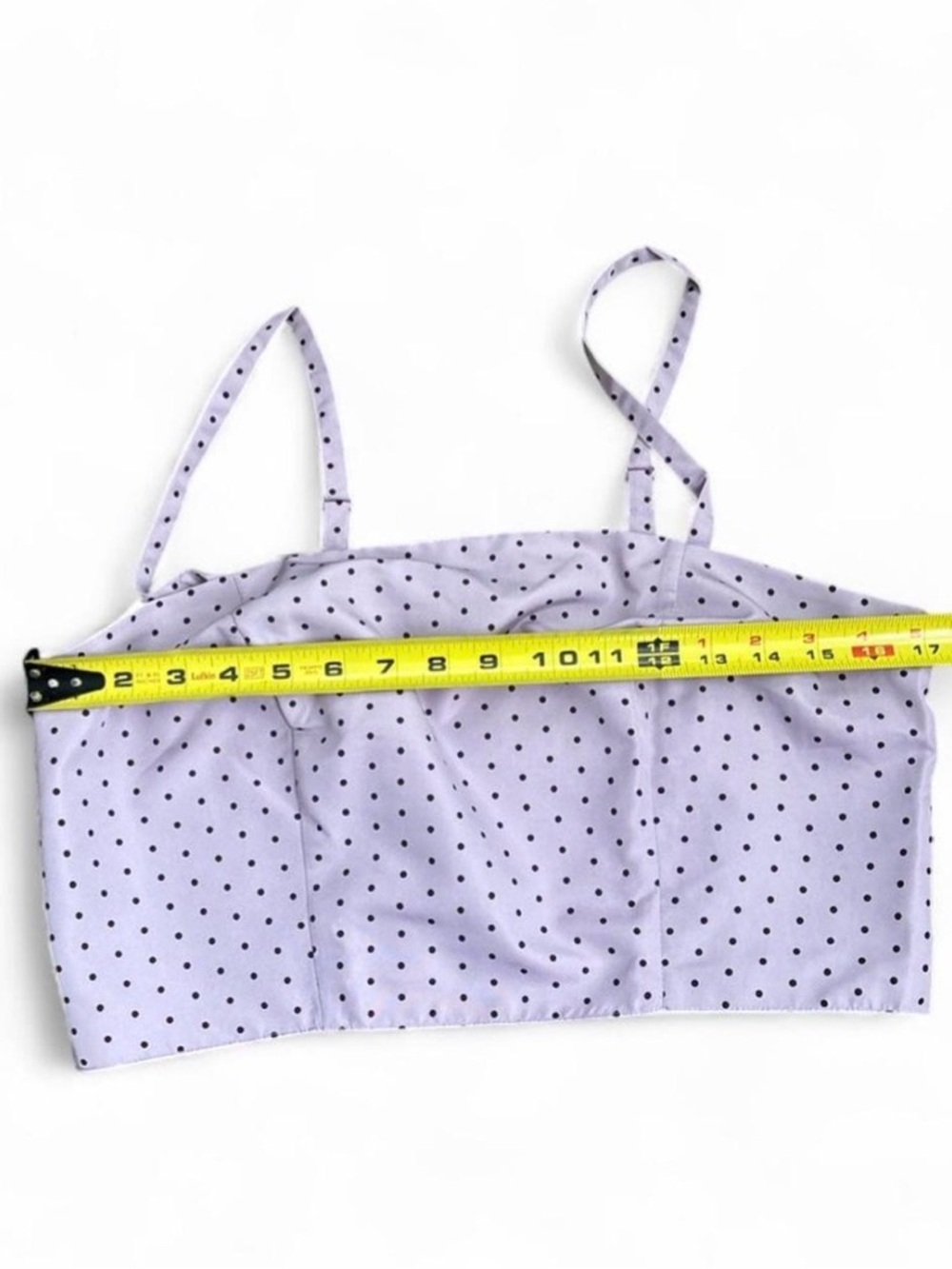 Old Navy Lilac Polka Dot Cami with Black Dots - Picture 3 of 6